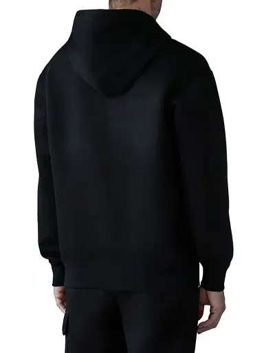 Mackage Men's Krystian Double-Face Jersey Hoodie - Black - Size Small | Thumbnail 5 Mackage Men's Krystian Double-Face Jersey Hoodie - Black - Size Small | Thumbnail 5