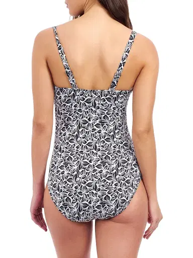 Gottex Swimwear Women's Plumeria Floral Underwire One-Piece Swimsuit - Black White - Size 6 | Thumbnail 3 Gottex Swimwear Women's Plumeria Floral Underwire One-Piece Swimsuit - Black White - Size 6 | Thumbnail 3