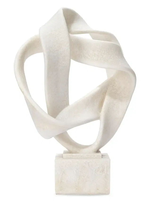 Intertwined Decorative Resin Object - Off White Intertwined Decorative Resin Object - Off White