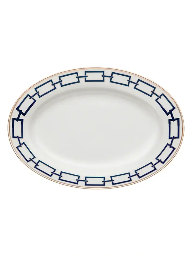 Ginori 1735 Catene Oval Platter - Blue