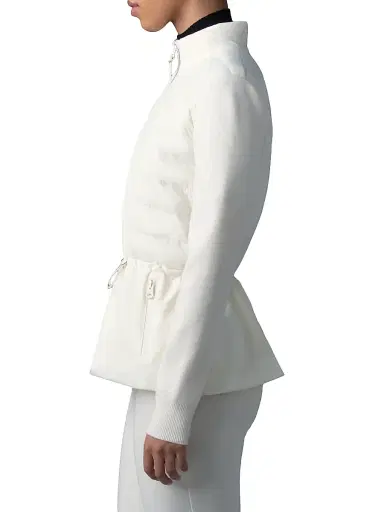Mackage Women's Laika Hybrid Peplum Down Jacket - Cream | Thumbnail 4 Mackage Women's Laika Hybrid Peplum Down Jacket - Cream | Thumbnail 4
