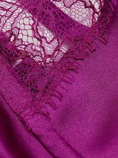 Kiki de Montparnasse Women's Lace Inset Balconette Bra - Framboise - Size 32D | Thumbnail 6