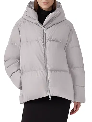 Canada Goose Women's Garnet Oversized Down Puffer Jacket - Moonstone Grey - Size Medium | Thumbnail 3