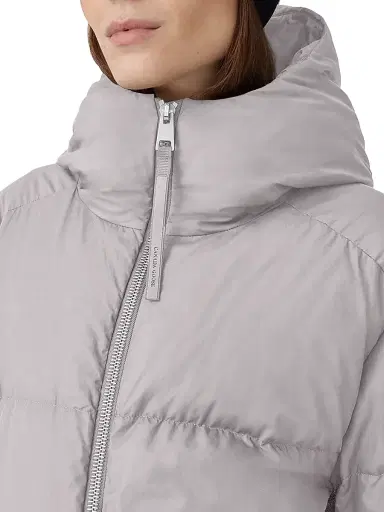 Canada Goose Women's Garnet Oversized Down Puffer Jacket - Moonstone Grey - Size Medium | Thumbnail 7