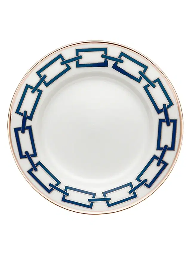 Ginori 1735 Catene Bread Plate - Blue