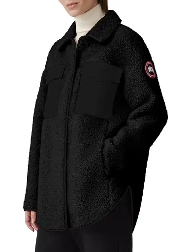 Canada Goose Women's Simcoe Sherpa Shirt Jacket - Black - Size Small | Thumbnail 4 Canada Goose Women's Simcoe Sherpa Shirt Jacket - Black - Size Small | Thumbnail 4