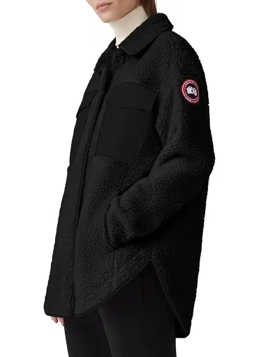 Canada Goose Women's Simcoe Sherpa Shirt Jacket - Black - Size Small | Thumbnail 6 Canada Goose Women's Simcoe Sherpa Shirt Jacket - Black - Size Small | Thumbnail 6