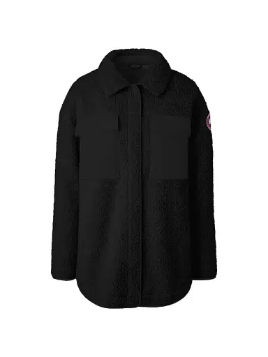 Canada Goose Women's Simcoe Sherpa Shirt Jacket - Black - Size Small | Thumbnail 1 Canada Goose Women's Simcoe Sherpa Shirt Jacket - Black - Size Small | Thumbnail 1