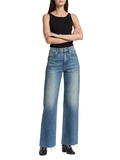 SLVRLAKE Women's Grace High-Rise Stretch Wide-Leg Jeans | Thumbnail 2 SLVRLAKE Women's Grace High-Rise Stretch Wide-Leg Jeans | Thumbnail 2