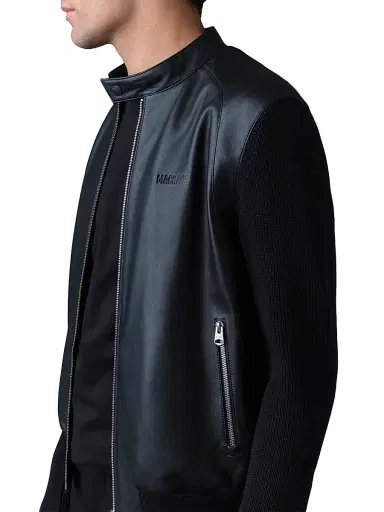 Mackage Men's Dominic Knit Mixed-Media Jacket | Thumbnail 6 Mackage Men's Dominic Knit Mixed-Media Jacket | Thumbnail 6