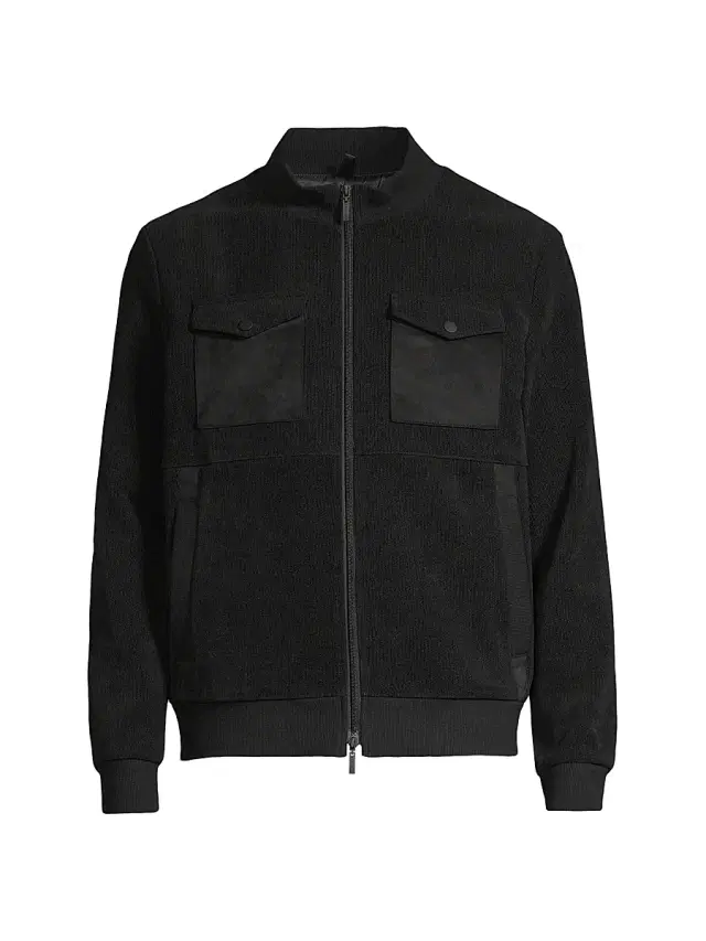 Robert Barakett Men's Dunbar Corduroy Jacket - Black