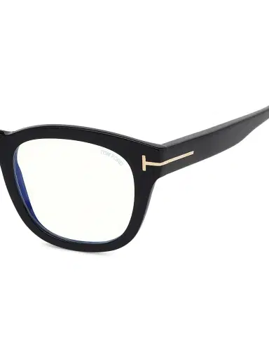 Tom Ford Women's 50MM Geometric Blue Block Optical Glasses - Shiny Black | Thumbnail 5 Tom Ford Women's 50MM Geometric Blue Block Optical Glasses - Shiny Black | Thumbnail 5