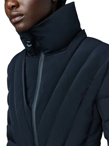 Mackage Women's Elita Belted Down Ski Jacket With Shearling Hood - Black | Thumbnail 6 Mackage Women's Elita Belted Down Ski Jacket With Shearling Hood - Black | Thumbnail 6
