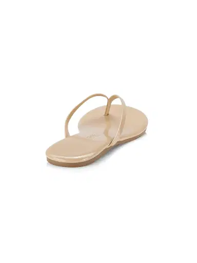 TKEES Women's Foundations Gloss Patent Leather Flip Flops - Sunkissed - Size 6 | Thumbnail 3