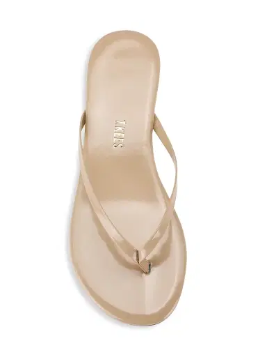 TKEES Women's Foundations Gloss Patent Leather Flip Flops - Sunkissed - Size 6 | Thumbnail 5