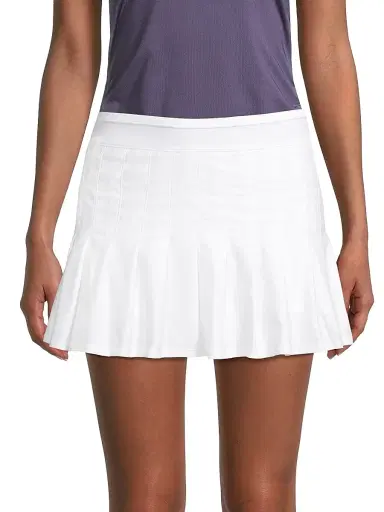 Lucky in Love Women's Pleated Performance Tennis Skirt - White | Thumbnail 3 Lucky in Love Women's Pleated Performance Tennis Skirt - White | Thumbnail 3