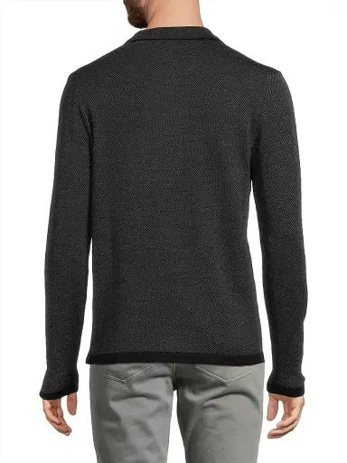 Robert Barakett Men's Forthill Half Zip Sweater - Charcoal - Size XXL | Thumbnail 5
