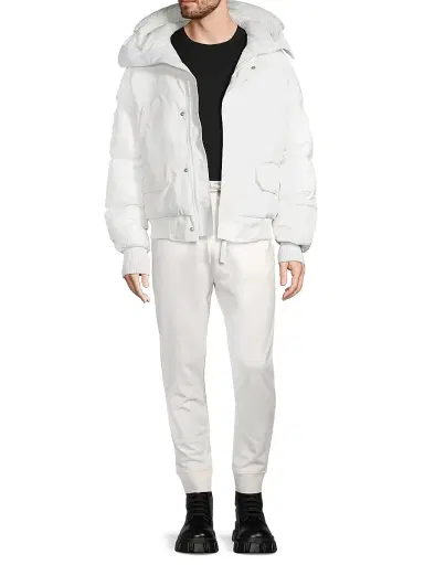 Canada Goose Men's Mixed Media Paradigm Chilliwack Hooded Down Jacket - North Star White - Size Small | Thumbnail 2