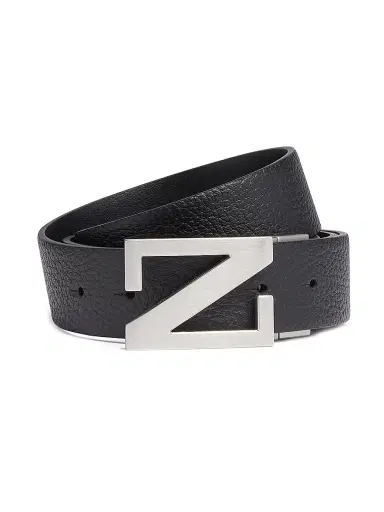 Zegna Men's Reversible Leather Belt | Thumbnail 1 Zegna Men's Reversible Leather Belt | Thumbnail 1