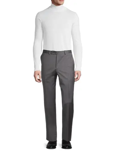Saks Fifth Avenue Men's COLLECTION Oslo Basic Wool Pants - Charcoal - Size 30 | Thumbnail 2 Saks Fifth Avenue Men's COLLECTION Oslo Basic Wool Pants - Charcoal - Size 30 | Thumbnail 2