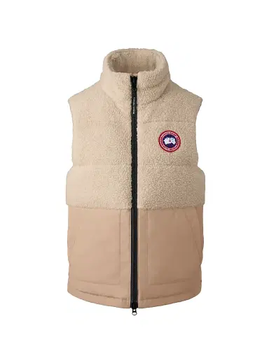 Canada Goose Women's Elora Mixed-Media Zip-Up Vest | Thumbnail 1 Canada Goose Women's Elora Mixed-Media Zip-Up Vest | Thumbnail 1