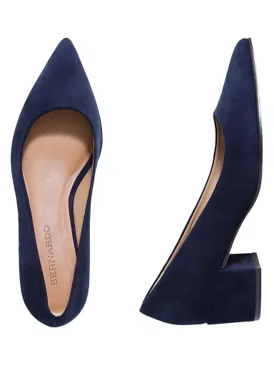 Bernardo Women's Milie Block Heel Pumps - Dark Navy - Size 11 | Thumbnail 8