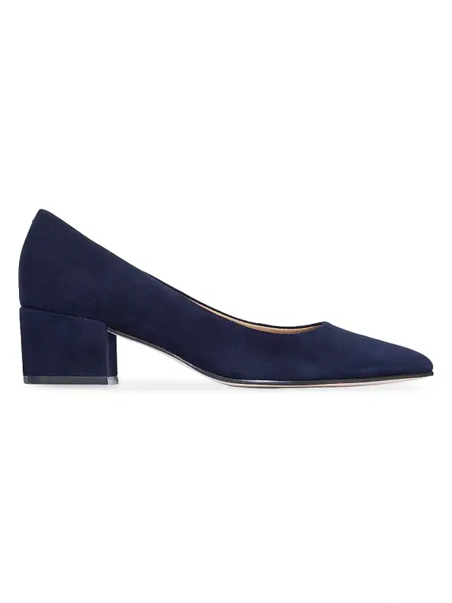 Bernardo Women's Milie Block Heel Pumps - Dark Navy