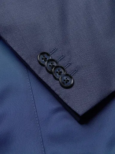 Corneliani Men's Academy Solid Suit - Navy Fan | Thumbnail 5 Corneliani Men's Academy Solid Suit - Navy Fan | Thumbnail 5