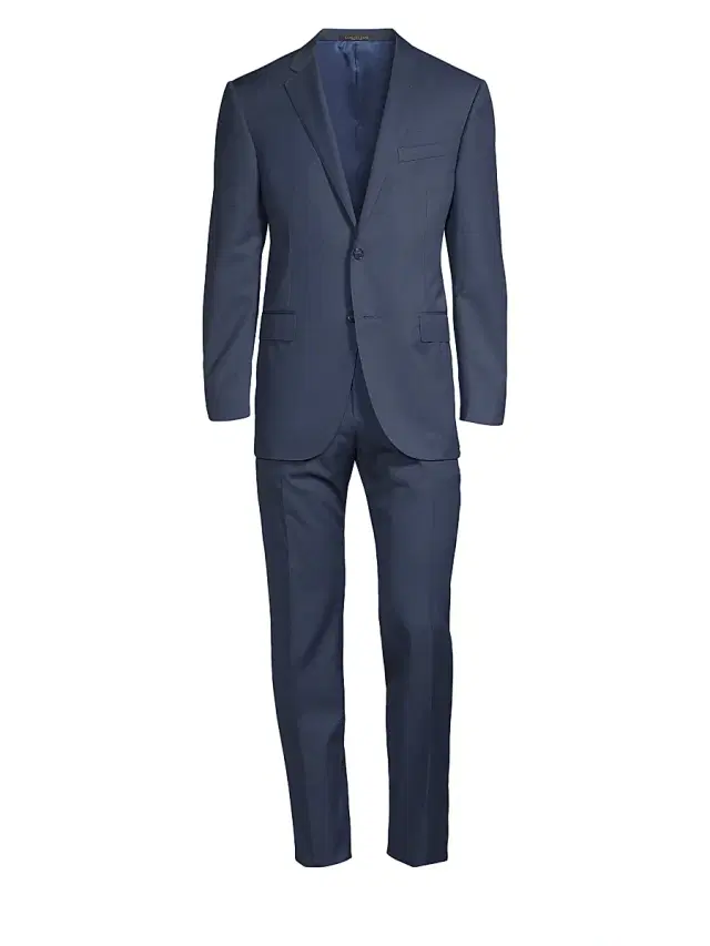 Men's Academy Solid Suit - Navy Fan