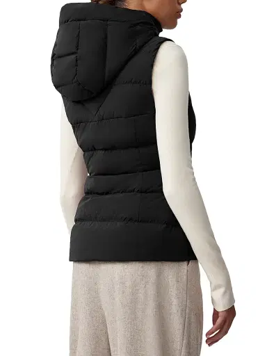Canada Goose Women's Clair Hooded Down Puffer Vest - Black - Size XL | Thumbnail 5