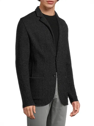 Robert Barakett Men's Fortezza Wool Sport Jacket - Black | Thumbnail 4 Robert Barakett Men's Fortezza Wool Sport Jacket - Black | Thumbnail 4