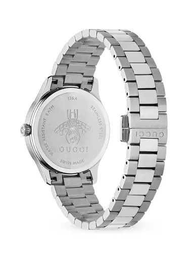 Gucci Women's G Timeless Multibee Golden Stainless Steel Bracelet Watch - Steel | Thumbnail 3