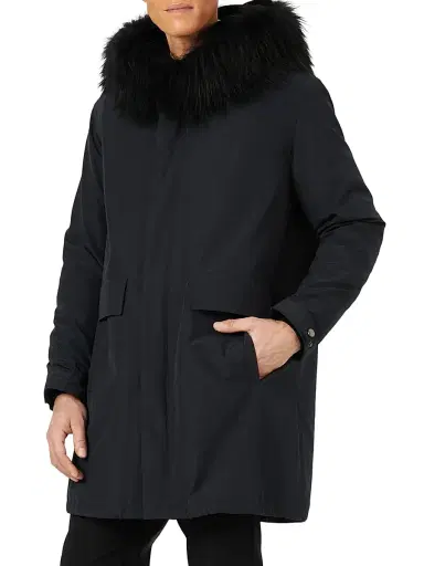 Gorski Men's Parka With Shearling Lamb Hood Trim | Thumbnail 4 Gorski Men's Parka With Shearling Lamb Hood Trim | Thumbnail 4