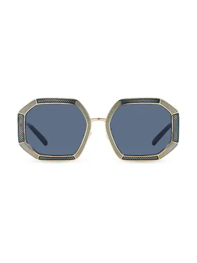Tory Burch Women's 52MM Geometric Sunglasses - Shiny Gold | Thumbnail 7 Tory Burch Women's 52MM Geometric Sunglasses - Shiny Gold | Thumbnail 7