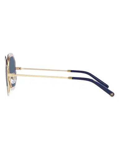 Tory Burch Women's 52MM Geometric Sunglasses - Shiny Gold | Thumbnail 10 Tory Burch Women's 52MM Geometric Sunglasses - Shiny Gold | Thumbnail 10