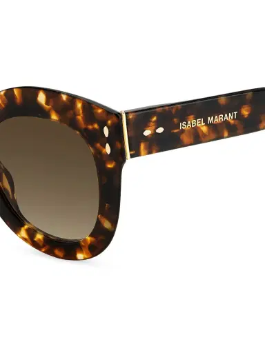 Isabel Marant Women's 49MM Round Sunglasses - Brown | Thumbnail 2