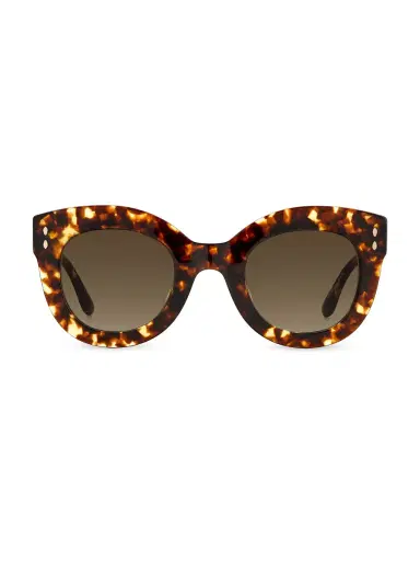 Isabel Marant Women's 49MM Round Sunglasses - Brown | Thumbnail 3