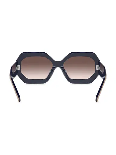 Tory Burch Women's Miller 55MM Geometric Sunglasses - Tan | Thumbnail 5 Tory Burch Women's Miller 55MM Geometric Sunglasses - Tan | Thumbnail 5