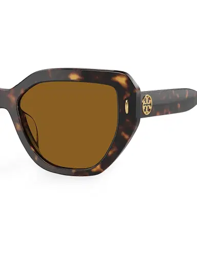 Tory Burch Women's Miller 55MM Oversized Cat-Eye Sunglasses - Dark Tortoise | Thumbnail 3