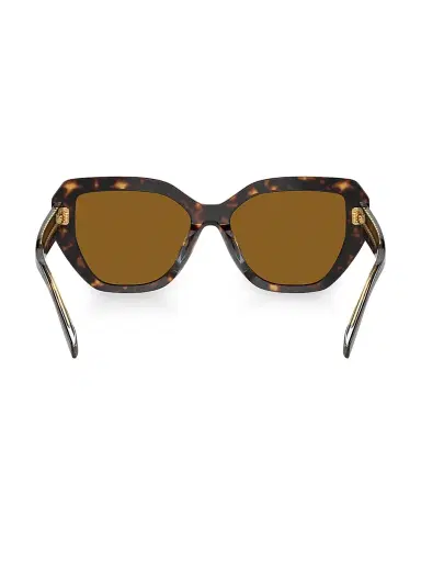 Tory Burch Women's Miller 55MM Oversized Cat-Eye Sunglasses - Dark Tortoise | Thumbnail 5