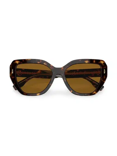 Tory Burch Women's Miller 55MM Oversized Cat-Eye Sunglasses - Dark Tortoise | Thumbnail 6