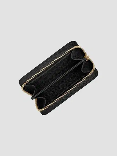 MAISON de SABRÉ Women's Leather Zipped Wallet - Black Caviar | Thumbnail 5