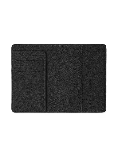 MAISON de SABRÉ Men's Leather Passport Holder - Black Caviar | Thumbnail 2 MAISON de SABRÉ Men's Leather Passport Holder - Black Caviar | Thumbnail 2