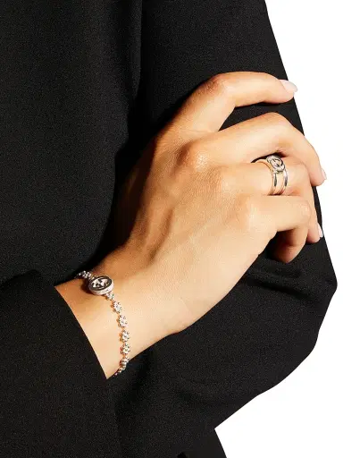 Gucci Women's Sterling Silver Interlocking-G Bracelet/7" | Thumbnail 5