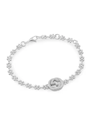 Gucci Women's Sterling Silver Interlocking-G Bracelet/7" | Thumbnail 1