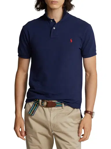 Polo Ralph Lauren Men's Logo Cotton Slim-Fit Polo Shirt | Thumbnail 3 Polo Ralph Lauren Men's Logo Cotton Slim-Fit Polo Shirt | Thumbnail 3