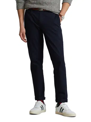 Polo Ralph Lauren Men's Stretch Straight-Fit Chino Pants - Aviator Navy | Thumbnail 4 Polo Ralph Lauren Men's Stretch Straight-Fit Chino Pants - Aviator Navy | Thumbnail 4