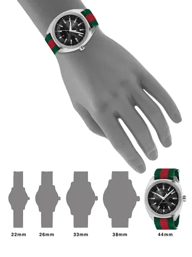 Gucci Men's Stainless Steel & Nylon Web Watch - Green | Thumbnail 2 Gucci Men's Stainless Steel & Nylon Web Watch - Green | Thumbnail 2
