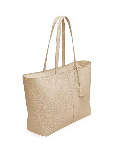 MAISON de SABRÉ Women's Leather Zipped Soft Tote Bag - Saharan | Thumbnail 4