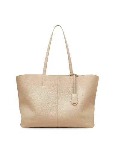 MAISON de SABRÉ Women's Leather Zipped Soft Tote Bag - Saharan | Thumbnail 1